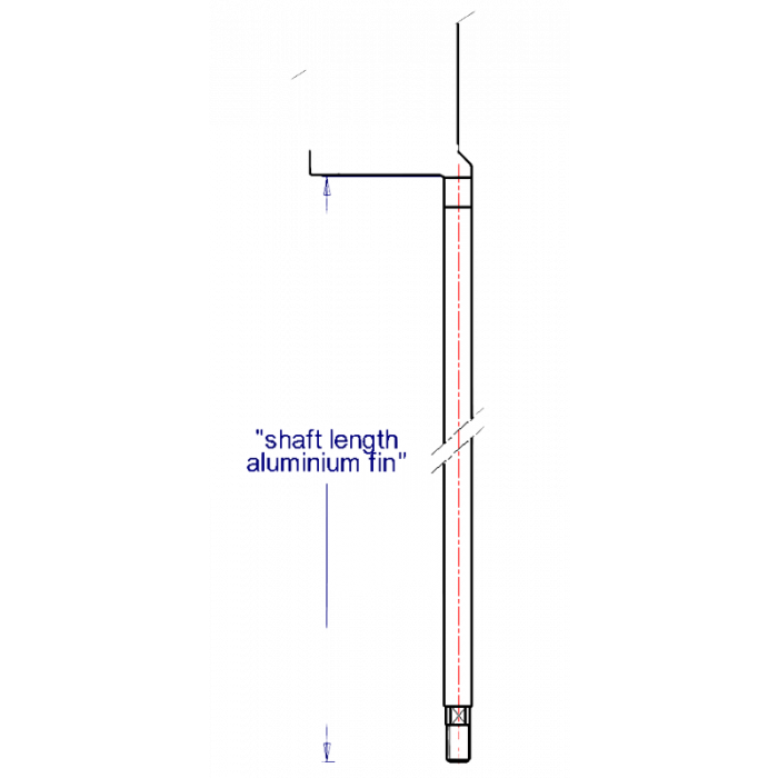 Empacher rudder pin lengths
