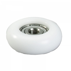 Empacher kogellagerwieltje 32 mm. wit