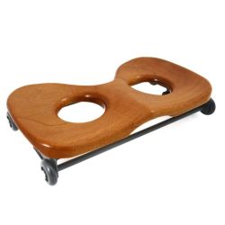 Kogellagerbankje, ceder met XXL gaten