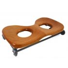 Kogellagerbankje, ceder met XXL gaten