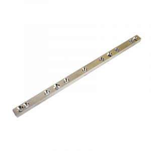 Zevengatbeslag gundel strip RVS