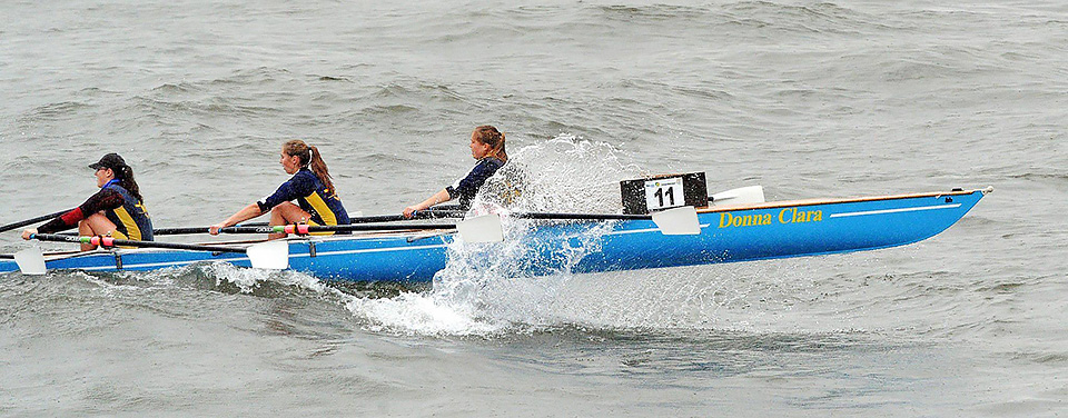 Baumgarten C4x+ roeiboot op de Rijn